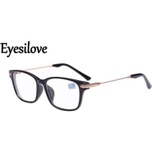 Eyesilove classic finished Myopia Glasses Men Women student Eyewear prescription glasses -1.0,-1.5,-2.0,-2.5, -3.00,-3.50, -4.00