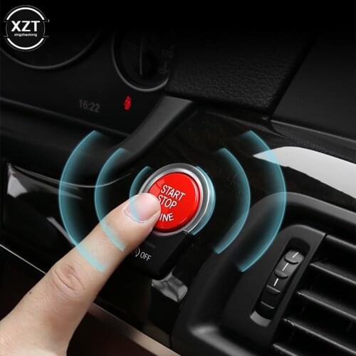 Car Engine START Button Replace Cover STOP Switch Accessories Key Decor for BMW X1 X5 X6 E71 Z4 E89 3 5 Series E90 E91 E60 E87
