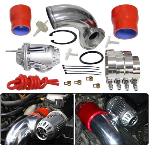 Silver SQV Blow Off Valve BOV IV 4 kit TURBO PIPE kit for HYUNDAI GENESIS COUPE 2.0T blue reducer Hose+blue vacuum hose