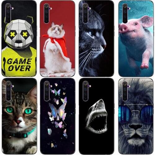 Back Soft Silicone Phone Covers for OPPO Realme 6 Pro Mobile Phone Cases for OPPO Realme 6i for OPPO Realme 6 Bags