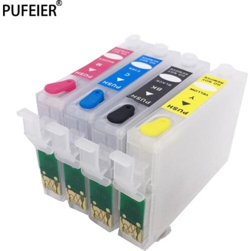 T0711-T0714 Refillable Ink Cartridge Kits For Epson S20 S21 SX100 SX110 SX200 SX209 SX210 SX400 SX510W DX8400 DX8450 DX9400F