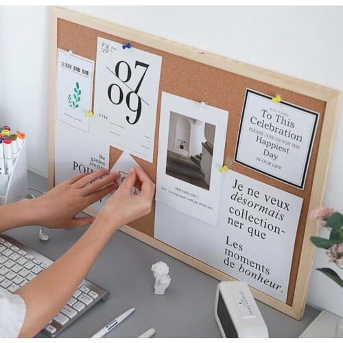 Undefined Decorative Board With Frame Cork Board Message Board Household Photo Wall Background Letter Board Home Decoration