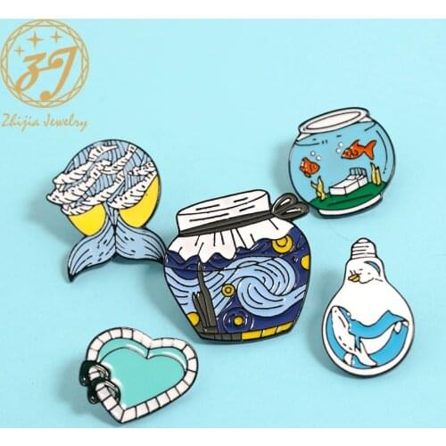 2020 New Best Selling Personality Brooch Enamel Pin Zinc Alloy Lapel Backpack Hat Clothing Decoration Ms. Campus Youth Jewelry