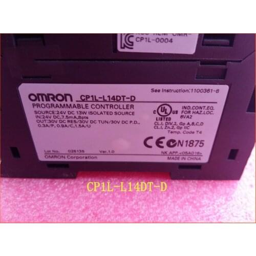 New Original CP1L-L14DT-D PLC CPU 24VDC input 8 point transistor output 6 point controller