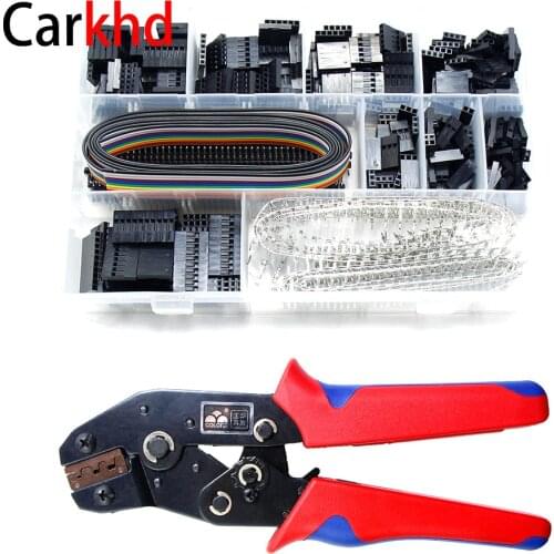 28B 0.1-1mm² Crimping Pliers Tool Set-1550pcs 2.54mm Dupont Connectors Kit And Crimp Pins, Small Connector For Car Vehicles