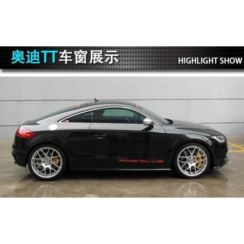 Car styling stainless steel window trim fit for AUDI TT 2008-2019 car accessories