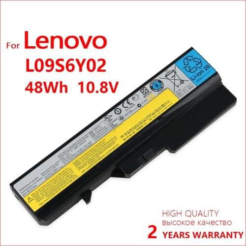 Genuine New L09S6Y02 Laptop Battery for Lenovo IdeaPad G460 G470 G570 G560 V360 V370 V470 Z460 Z465 B470 B570 L09L6Y02 4400mAh