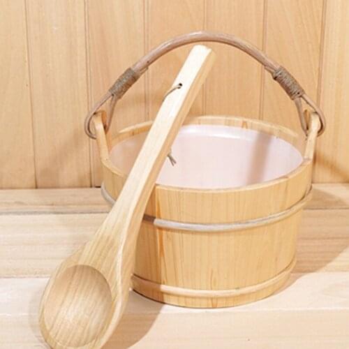 Sauna Bucket with ladle Sauna Accessories, Sauna Bucket,Ladle, Plastic Liner
