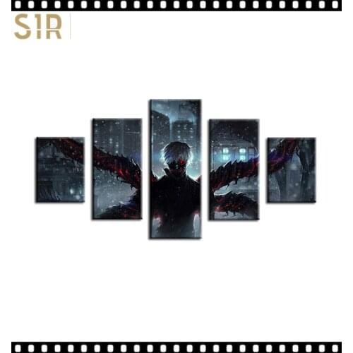 Anime Movie Posters Wall Art 5 Pieces Canvas Painting Poster Pictures Home Decor Living Room HD Printed Poster Wall Painting