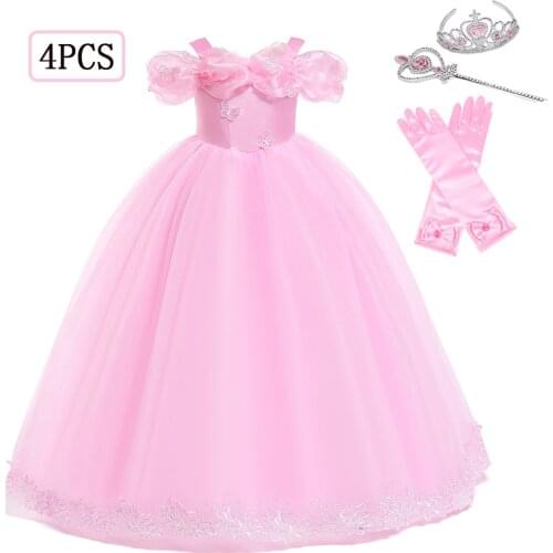 Baby Girls Dress Vestidos Kids Dresses For Girls Costume For Kids Evening Party Dresses 2021 Summer New Wedding Princess Dress