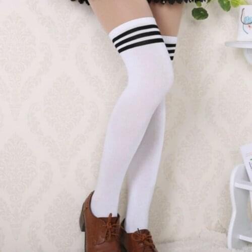 Lolita Dress JK Uniform College Dress White/Black Sock StockingsMid Tube Thick lolita Dress Hose