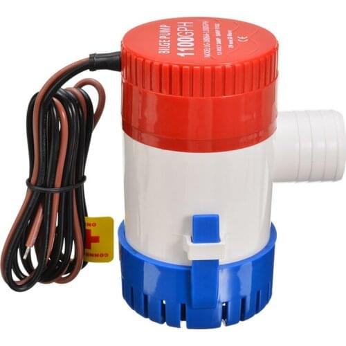 1100 GPH 12V Submersible Marine Pump Boat Bilge Water Pump With Float Switch For Marine RV Campers Yacht Drainage Supplies