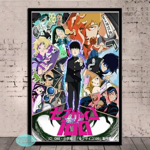 Mob Psycho 100 Poster Anime Canvas Painting Prints Pictures Wall Art Decorative Home Decor