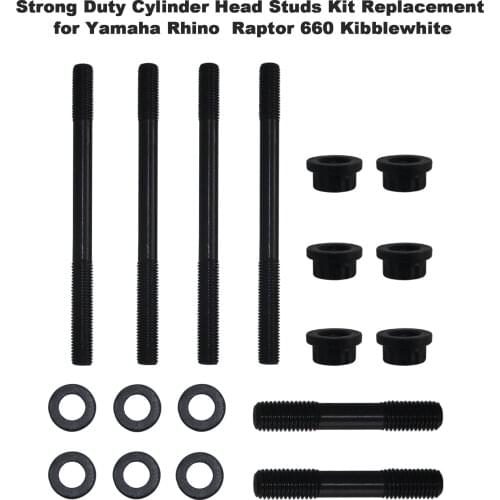 Strong Duty Cylinder Head Studs Kit Replacement for Yamaha Rhino Raptor 660 Kibblewhite