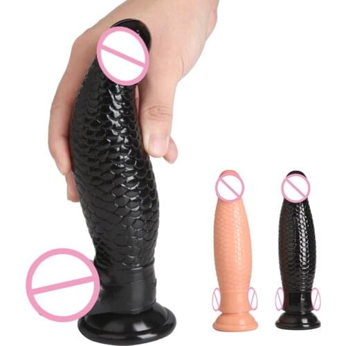 Fish Scale Animal Dildo With Suction Cup Dildo Male Artificial Penis Dick Female Masturbator Anal Toys Adult Sex Toys For Women