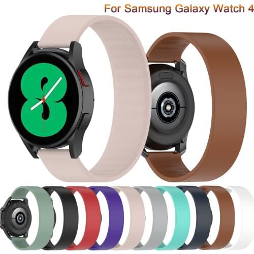 Silicone Band For Samsung Galaxy Watch 4 44mm 40mm Strap Easyfit Watchband For Samsung Galaxy Watch 4 classic 46mm 42mm Bracelet