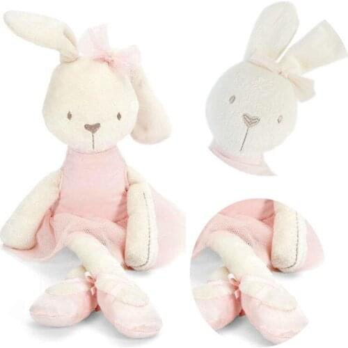 Cute 42cm Easter Bunny Big Soft Plush Rabbit Stuffed Toy Kawaii Appease Baby Bed Animal Pillow Toy Kid Pets Dolls Birthday Gifts