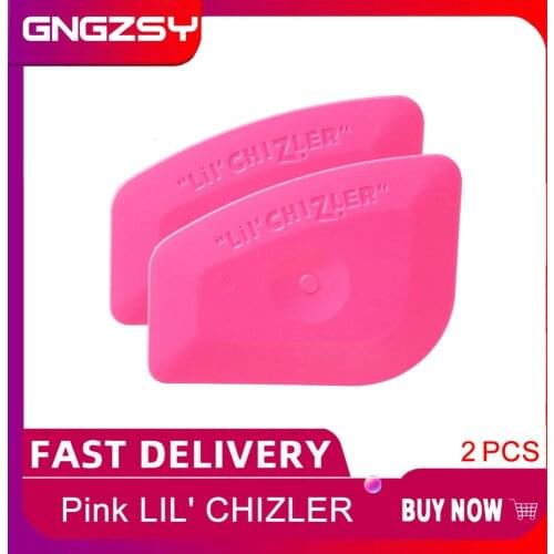 2pcs Multilateral mini pink ABS squeegee corner scraper Vehicle Film Window Tint Glass Decal Applicator Car Headlight Tools 2A25