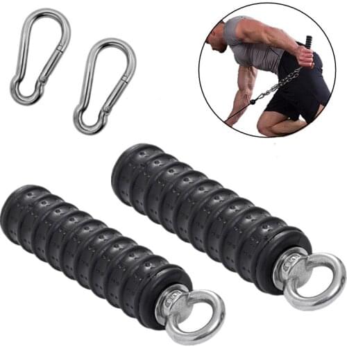 Fitness Single Grip Tricep Rope Pull Up Climbing Hold Grips Cable Machine Attachments Handles Strength Trainer Gym Accessories