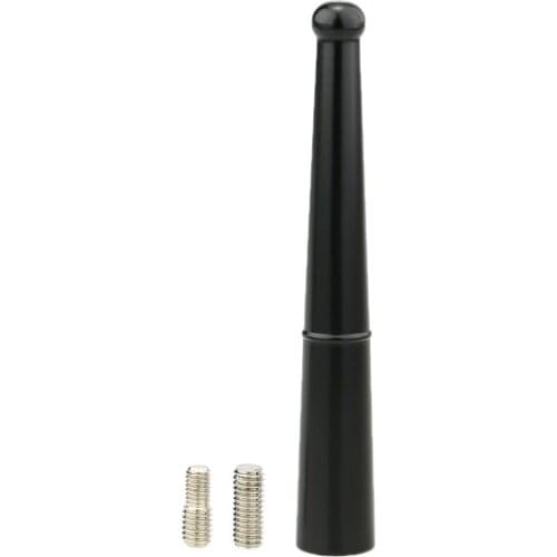 Universal 4" inch Car Antenna AM FM Roof Antenna Solid Aluminium Black