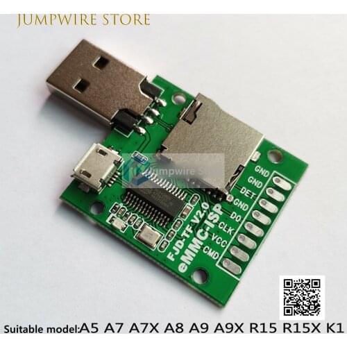 EMMC-ISP Flying Line Unlock Magic Device Mobile Phone Brush Machine AU6438BS Card Reader Detachable Word Library Solution