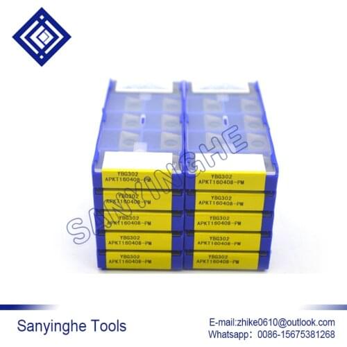 High quality sanyinghe 10pcs/lots YBG205 WPGT050315ZSR-PM cnc carbide turning inserts cnc blade lathe turning tool
