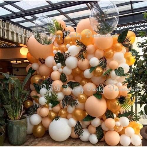 10pcs Cream Peach Balloons 5/10/18 Inch Pink Matte Balloon Blush Latex Balloons Wedding Baby Shower Birthday Party Decoration
