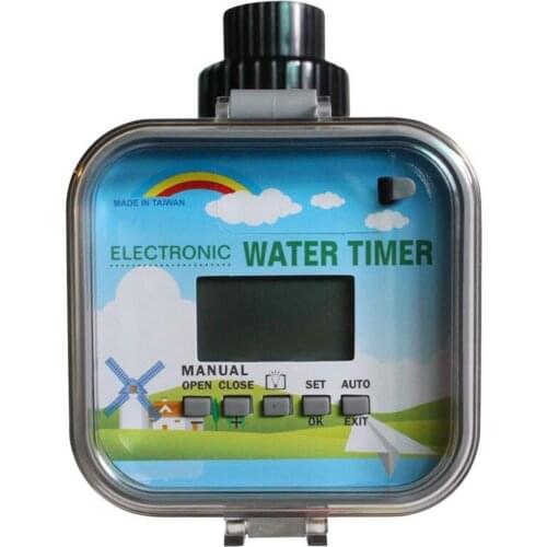2 MODE LCD Solar & RainStop Electronic Garden water timers rain sensor function ,adopt solenoid valve ,5 keys to setting program
