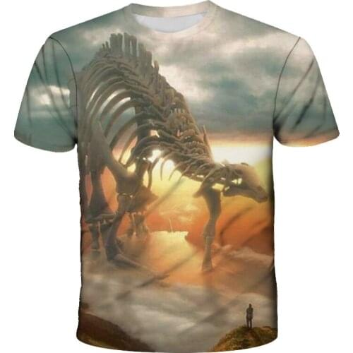 2021 Amazing Jurassic Park T Shirt Kids Boy Girls T-Shirt 3D Printing New Year Gift Pleasantly Baby Tops 4-14Y