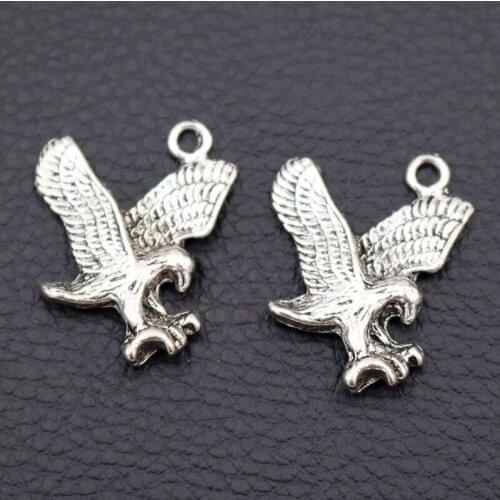 3D Eagle Charms, Flying Eagle Pendant, 29*24mm Eagle Pendant, Tibetan Silver Charm, Jewelry Supplies,A145 6pcs