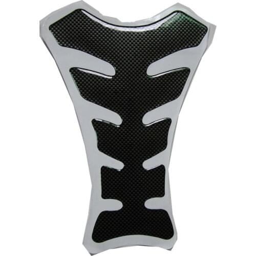3X Carbon Fiber Motorcycle Oil Fuel GasTank Pad Cover Tank Protector Decal stickers