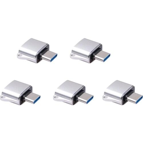 5x Type-C OTG Connectors USB C Male to USB 2.0 Female Converter For Android Mobile Phone PC OTG Connector Usb Adapter