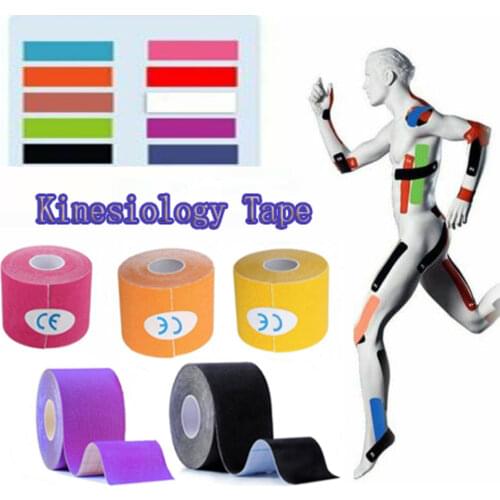 2Size Elastic Kinesiology Tape Sports Muscle Tape Bandage Care Kinesiology First Aid Tape Muscle Injury sports tape
