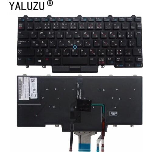 JA JP Laptop Keyboard FOR Dell Latitude 14 5000 E5450 E5470 7000 E7450 E7470 Borderless with pointing stick with backlight