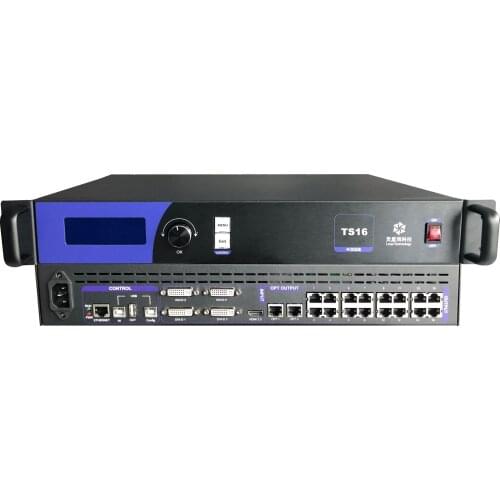 Linsn TS16 sending box 1xHDMI2.0 and 4xDVI inputs Supports up to 10 million pixels,audio input is no support,16 Network port