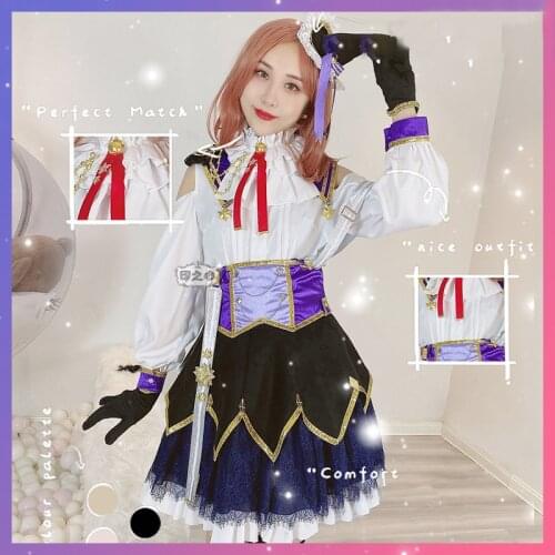 Love Live! Nijigasaki High School Just Believe KANATA KONOE Cosplay Costumes Women Dress Halloween Carnival Uniforms Custom Made