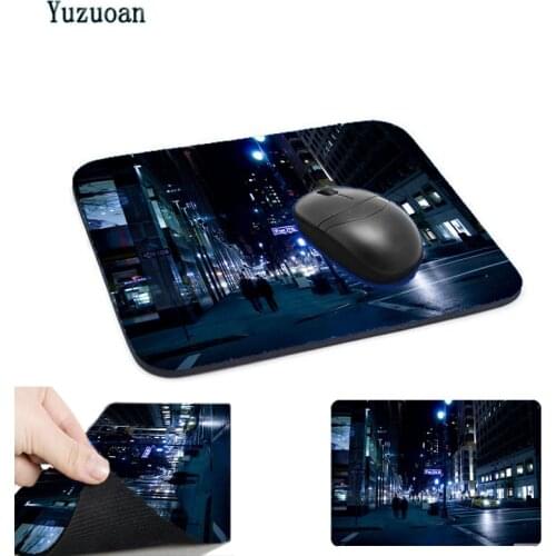 Mairuige Latest High Quality Beautiful Street Landscape Night Home Office Computer Rubber Mouse Pad Can Be Used