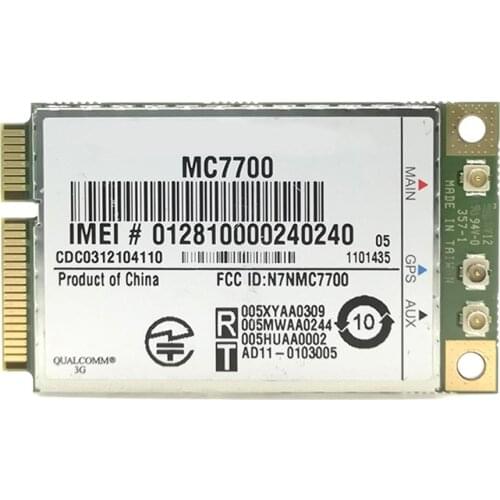 MC7700 LTE 3G/4G WWAN GPS Module MC7700 Light Weight Compact Mini PCI-E Express 3G HSPA WWAN Wireless Card
