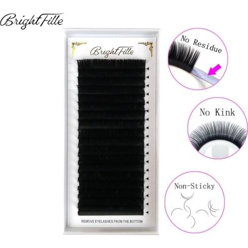 18 Eyelash Extensions C D Curl Mixed Tray Faux Mink Individual Lash Extensions 8 to 15mm Length Natural EyeLashes Soft