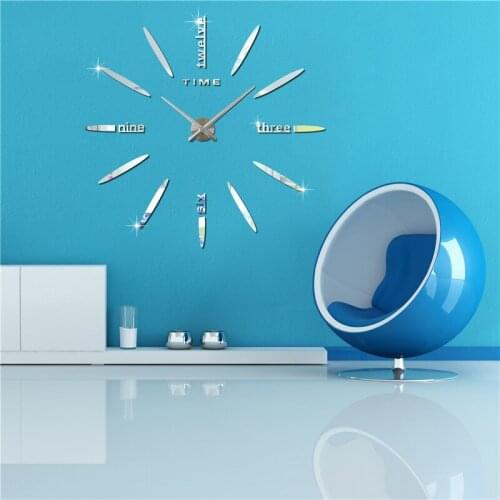 Wall Sticker wall Clock Oversized 3d Acrylic Creative Clock DIY living room Wall Clock