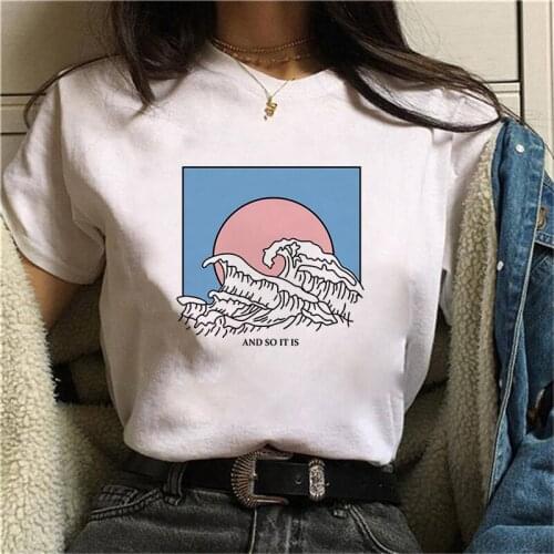 New Short Sleeve T Shirt Womens Summer Casual Tshirt Tee Harajuku Style Graphic Tops 2021 Korean Female T-shirts Tees