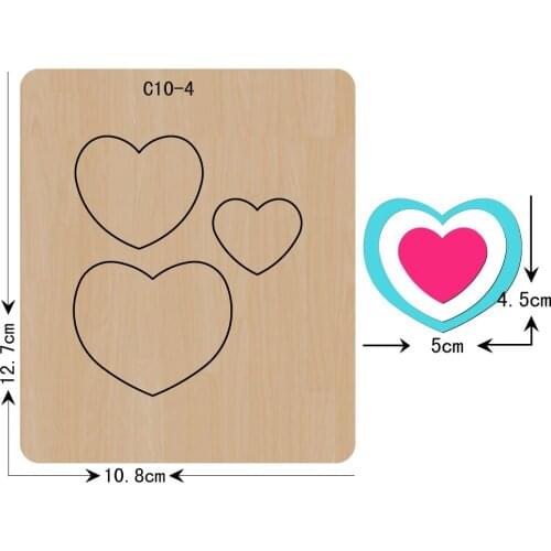 New Love, heart Wooden die Scrapbooking C-10-4 Cutting Dies
