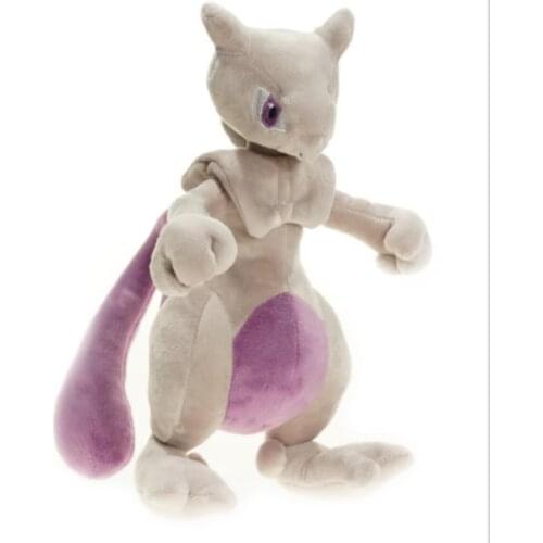 Pokemon Anime Series Mewtwo Plush Toy Decorations Birthday Presents For Children 28cm