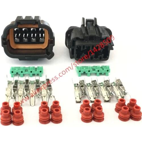 5 Sets 8 Pin Automotive Connector 6185-1177 6188-0736 Female Male Headlight Plug For Nissan Sylphy Teana