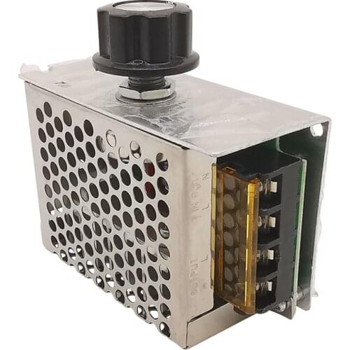 1Pcs 4000W SCR Voltage Regulators Dimmer, AC 220V Motor Speed Controller Governor Thermostat,Electronic Adjust Stabilizer Module