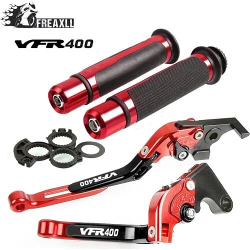 For Honda VFR400 VFR 400 1989-1992 1990 1991 Motorcycle CNC Brake Clutch Levers Handlebar Grip Handle Hand Grips Cap
