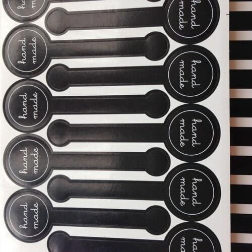 100pcs Free shipping self adhesive seal tapes bottle jam jar lids hand made lollipop stcikers cookie food packing labels 10*3cm