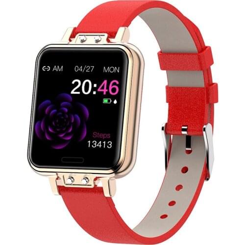 Smart Watch 1.22 Inch Women Sport Activity Tracker Waterproof Clock Heart Rate Blood Pressure Sleep Monitor Bluetooth Smartwatch