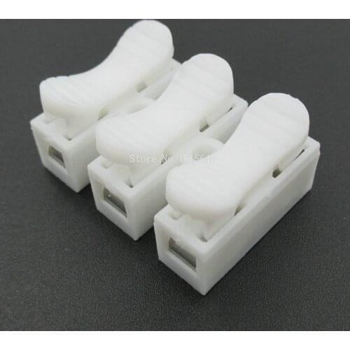 10PCS/LOT CH-3 Electrical Cable Connectors Quick Splice Lock Wire Terminals Set press type terminal block wire connector