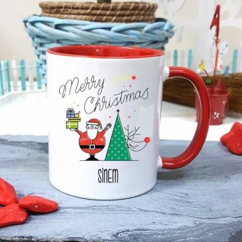 Modern Christmas Santa Claus Design Mug Cup Christmas Gift vase jarrón ваза vaso مزهرية